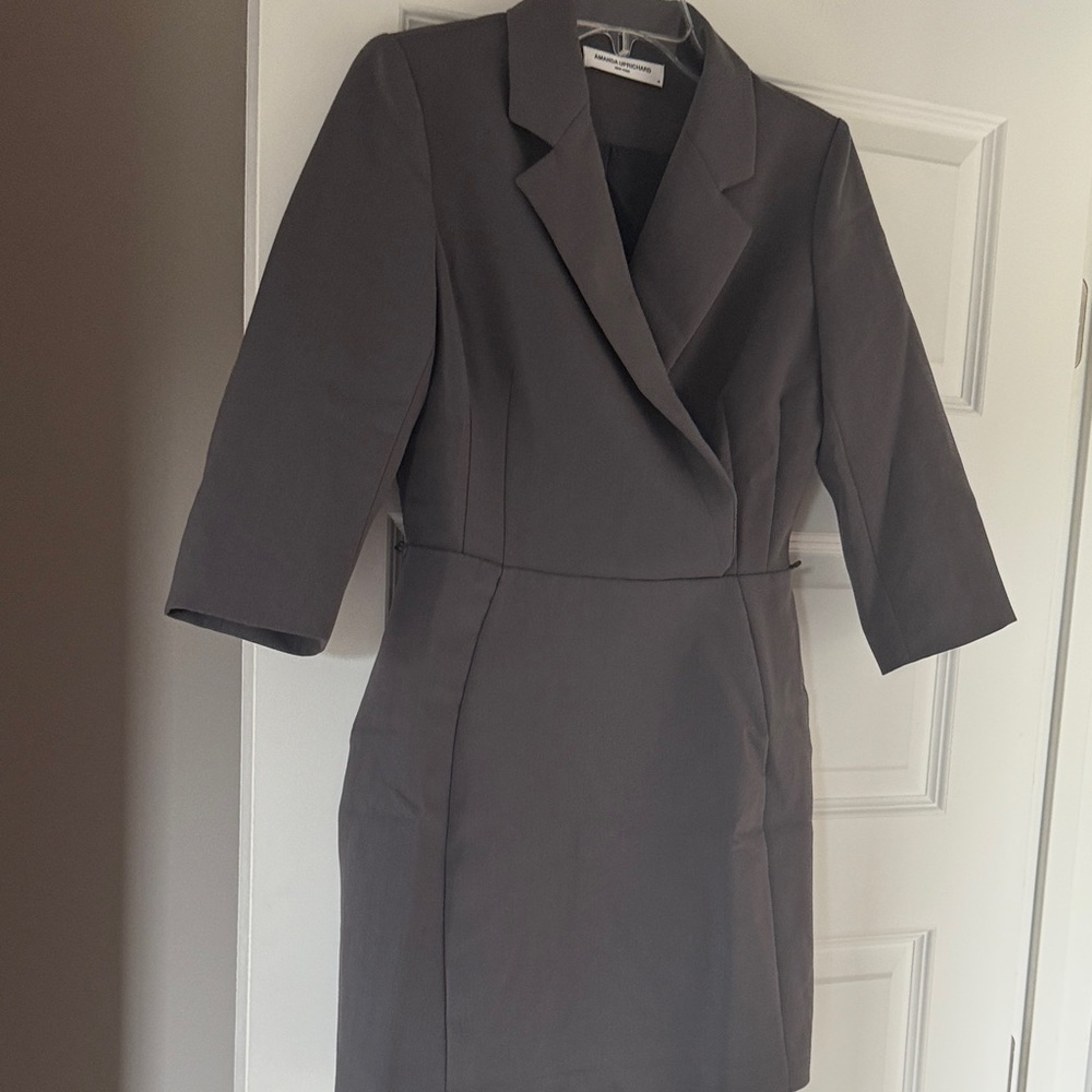 Amanda Uprichard Gray Mini Dress